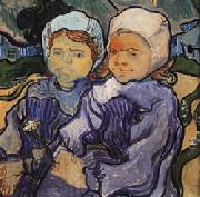 Vincent Van Gogh Two Little Girls Sweden oil painting reproduction